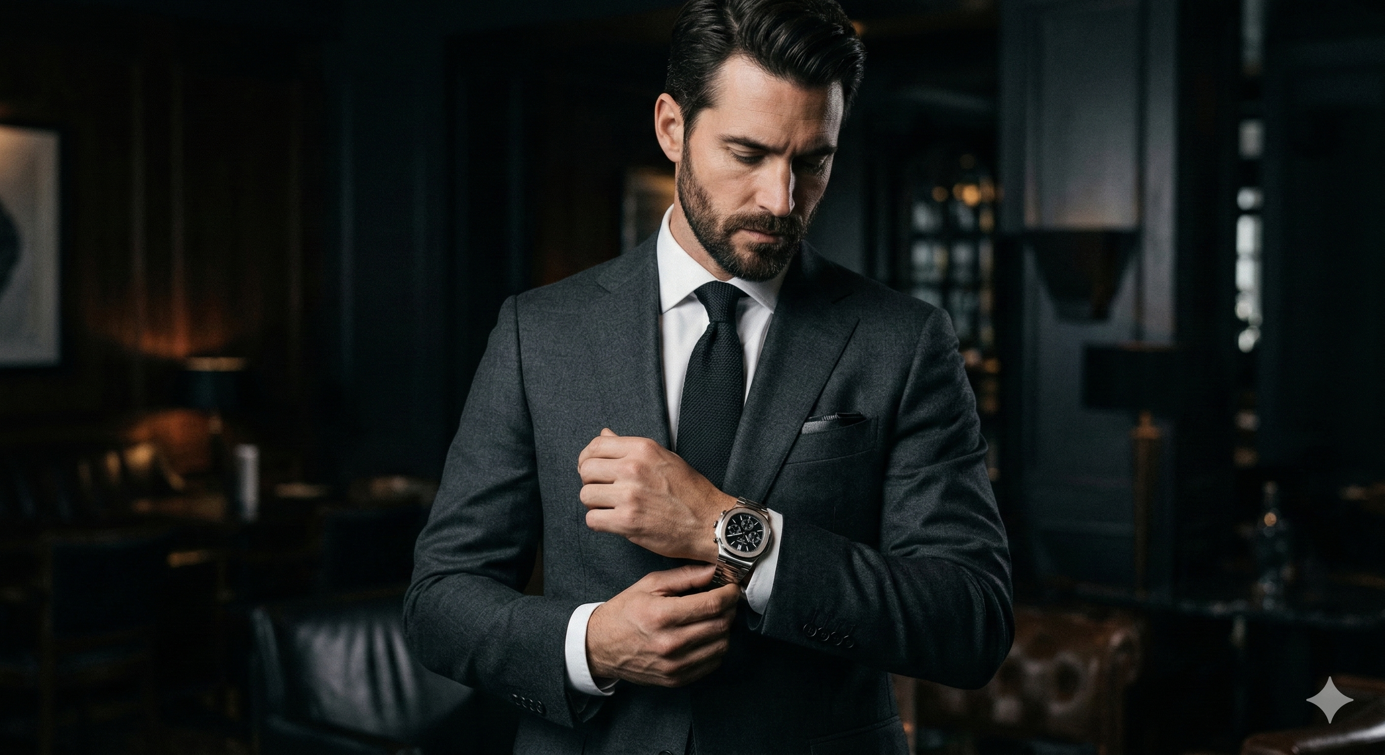 Model wearing watch